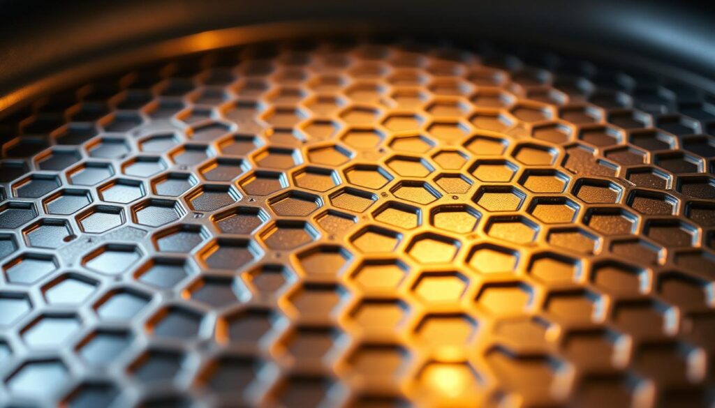 Antihaftbeschichtung Wabenstruktur