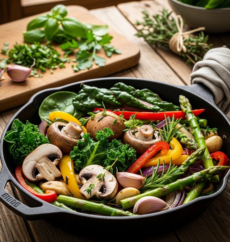 schnelle maultaschen-pilz-pfanne