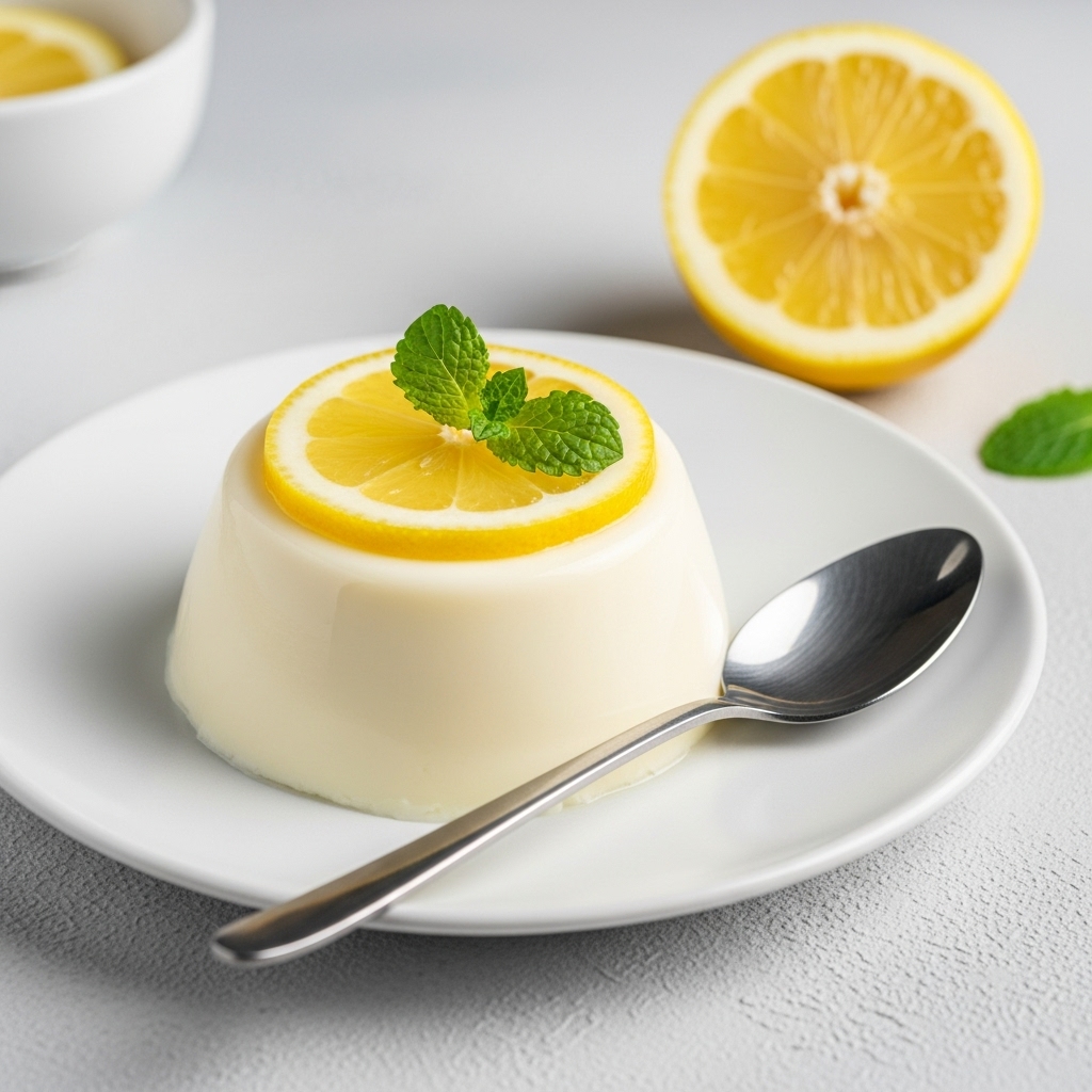 panna cotta mit zitrone