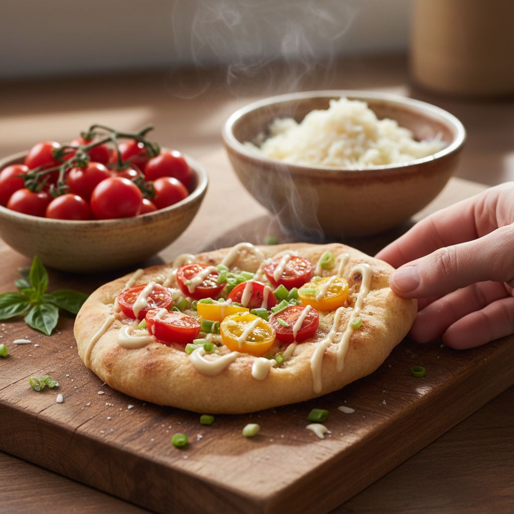 Langos aus der Heißluftfritteuse