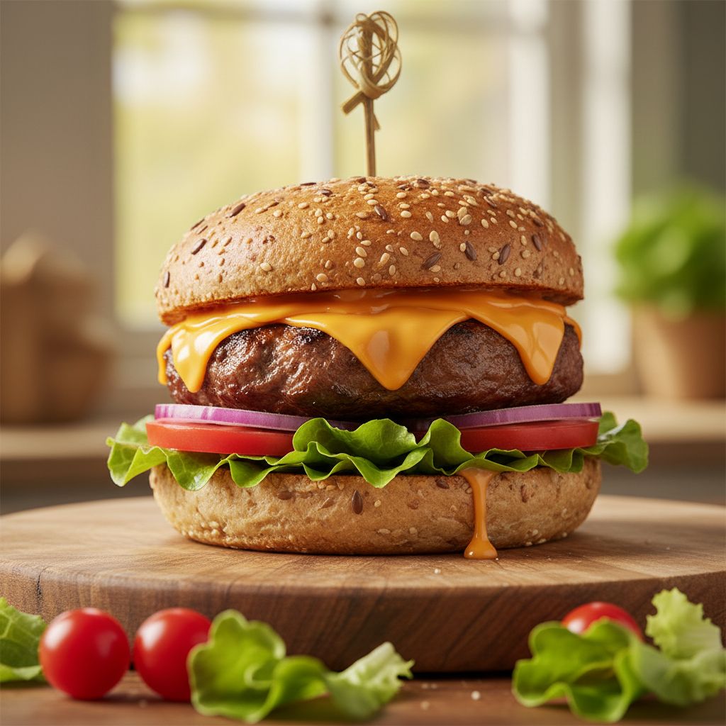 burger aus der heißluftfritteuse