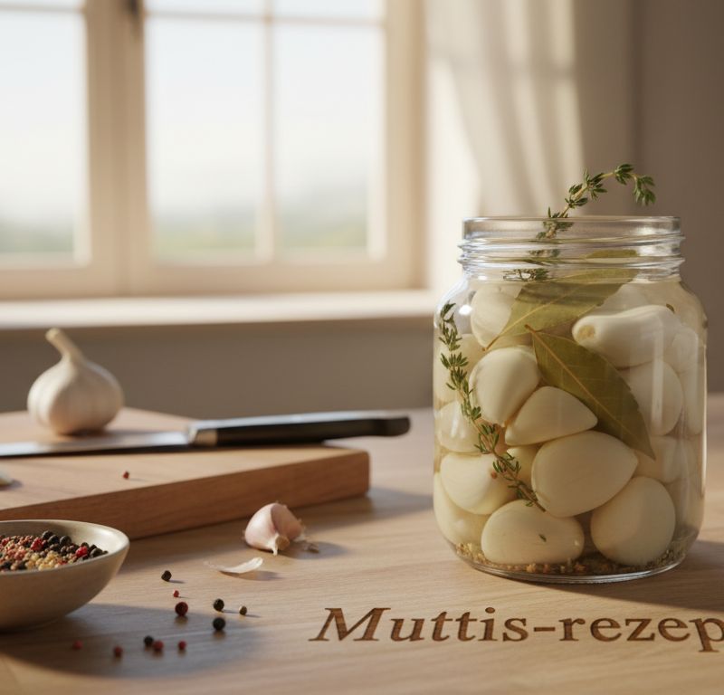 einlegen von knoblauch