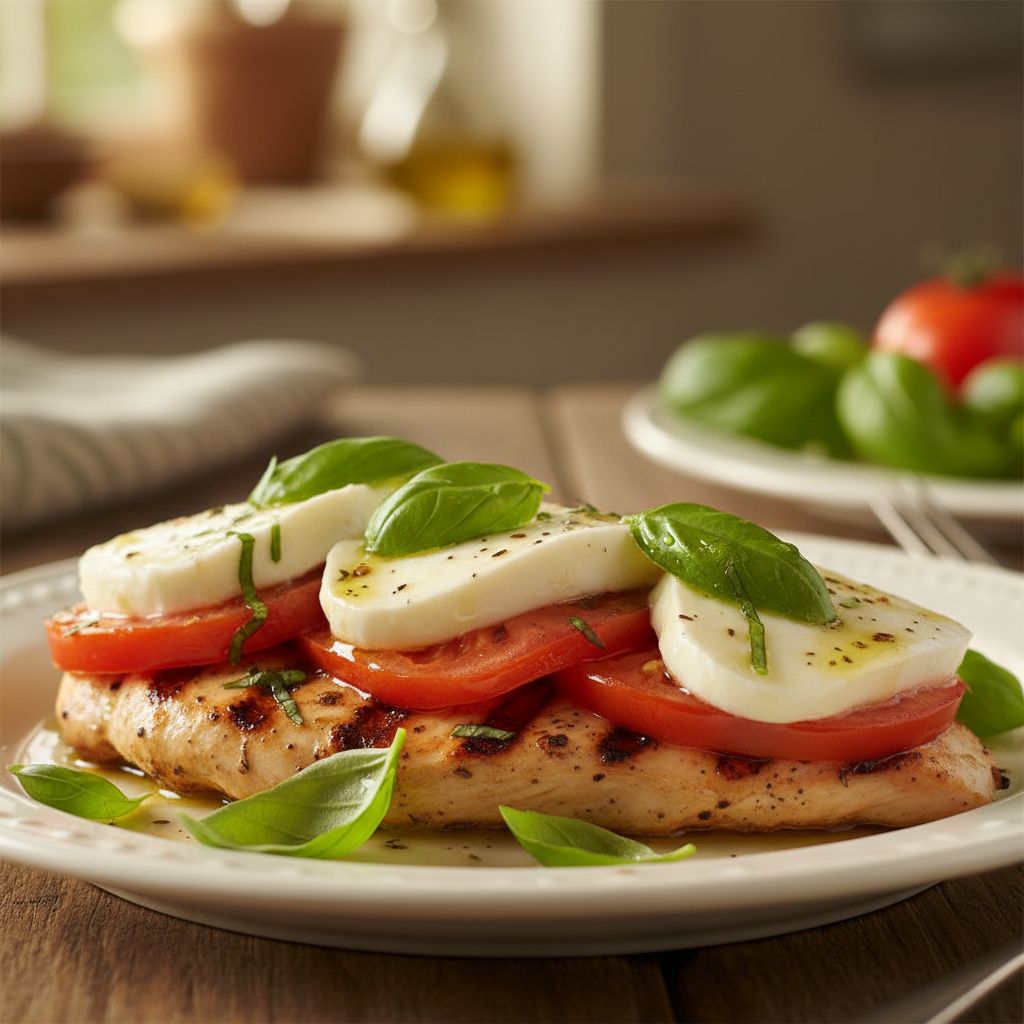 hähnchenschnitzel tomate-mozzarella aus der heißluftfritteuse