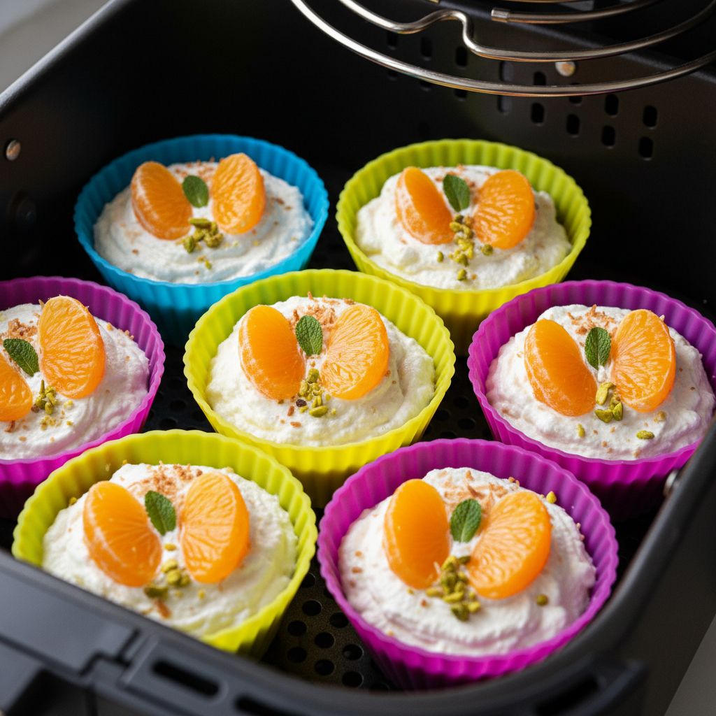 käsekuchen-muffins aus der heißluftfritteuse