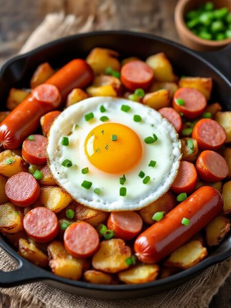 Kartoffelpfanne mit Wurst