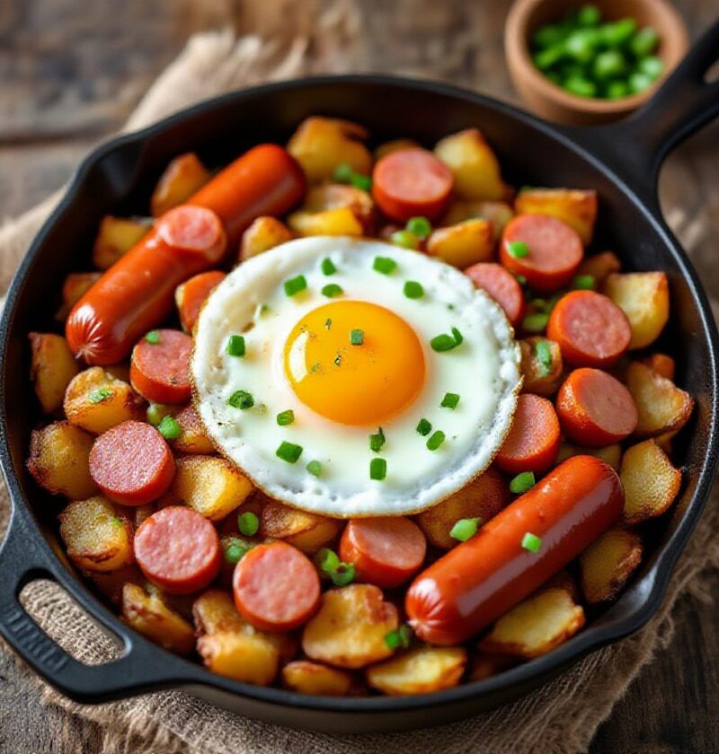 Kartoffelpfanne mit Wurst