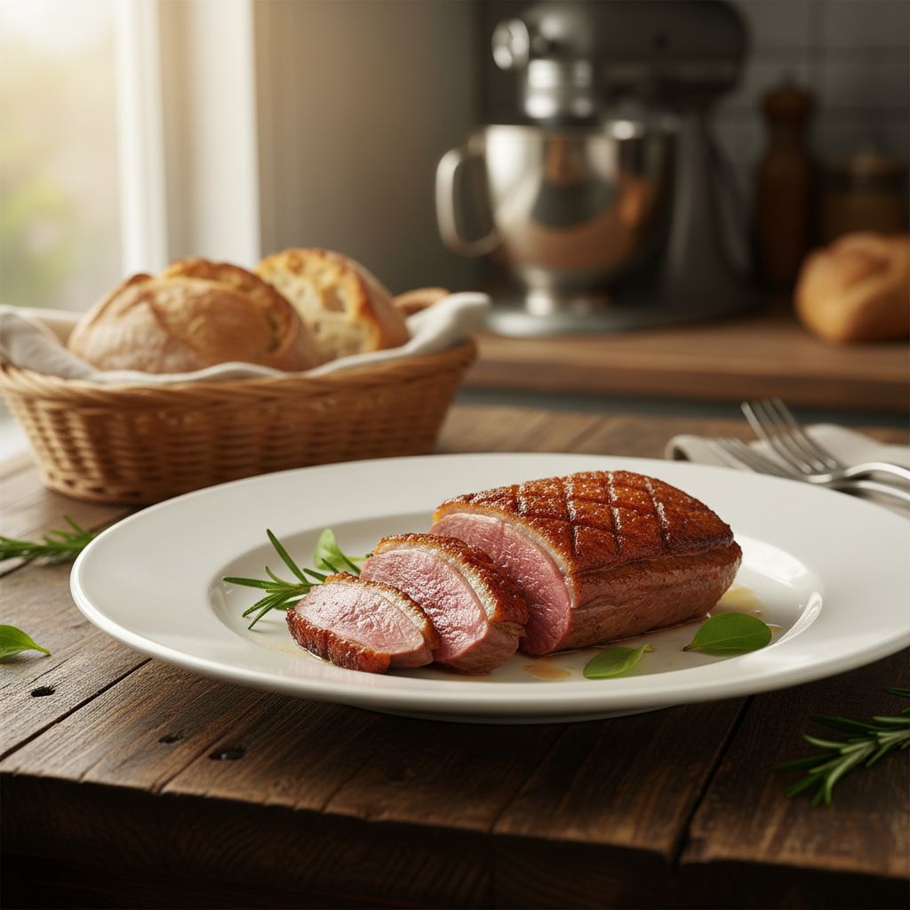 Knusprige Entenbrust aus der Heißluftfritteuse