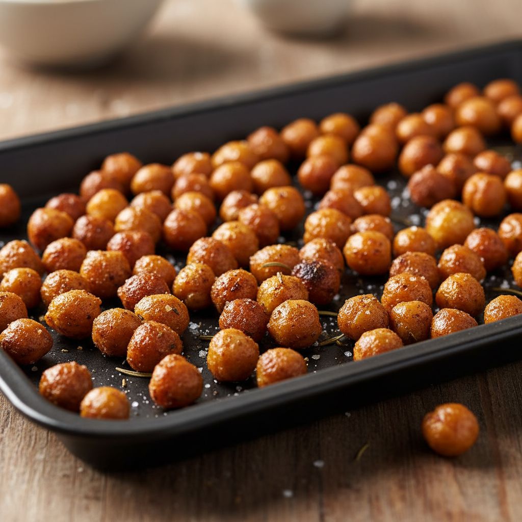 Geroestete Kichererbsen aus dem Airfryer