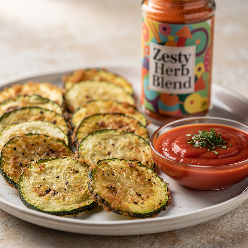 Knusprige Zucchinichips aus dem Airfryer