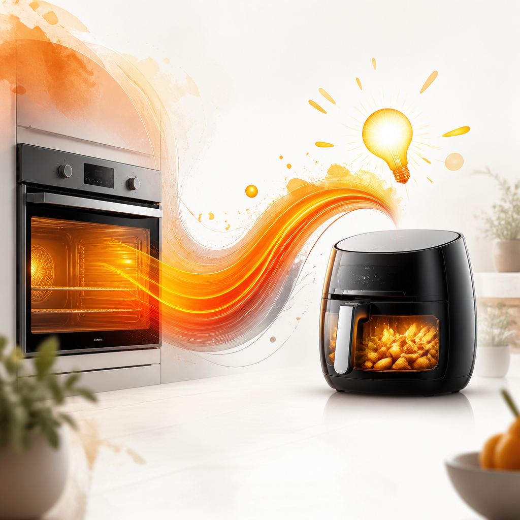 Illustration 1 – Nie mehr ratlos: Backofen-Rezepte meistern in deiner Heißluftfritteuse